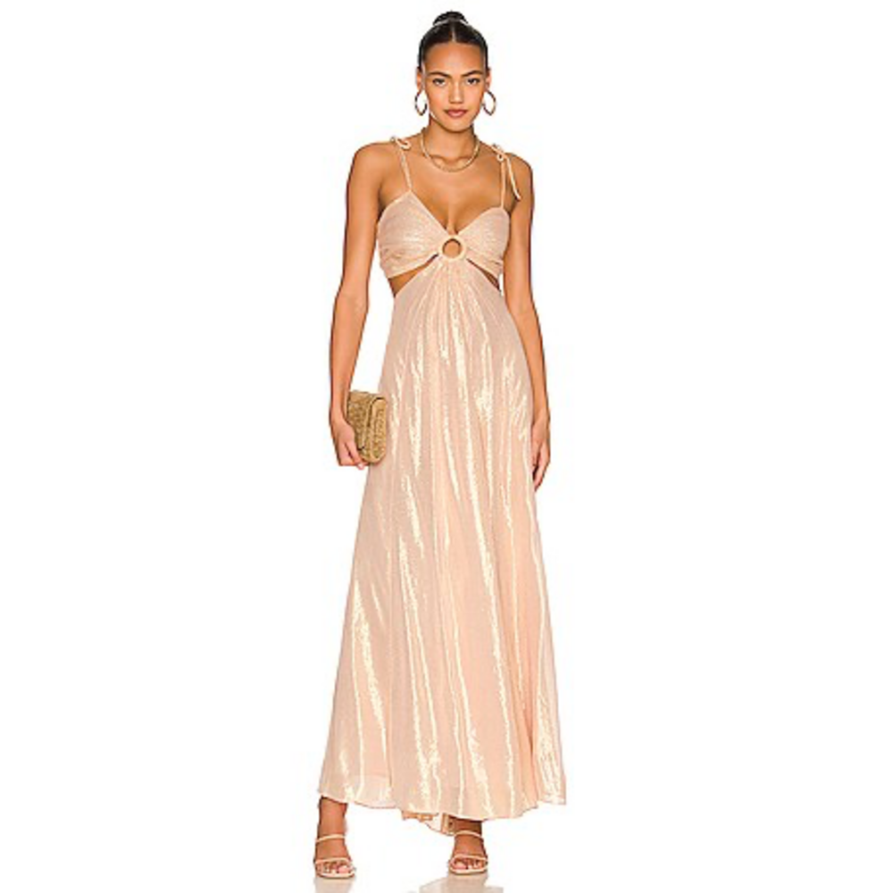 Sundress Magda Dress in Ios Gold in Pink